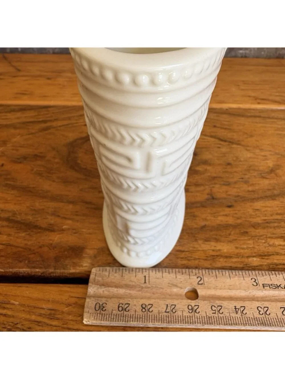 Kassatex Santorini Toothbrush HolderBathroom Accessory White Greek Key Porcelain